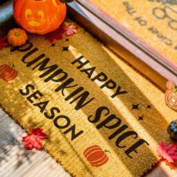 Happy Pumpkin Spice Season Doormat - Porch Decor Fall Welcome Mat Rug Door Decorations - thumbnail 2