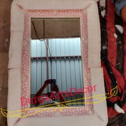 Black & Bone Inlay Floral Pattern Mirror Frame With Complimentary - thumbnail 4