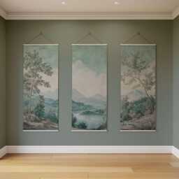 Tranquil Lake Tapestry - Wall Hanging Unique Art - thumbnail 3