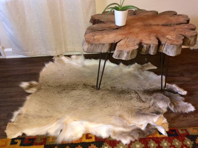 Deerhide Rug, Soft, Handmade, Boho, Fur, Leather - image 1