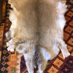 Deerhide Rug, Soft, Handmade, Boho, Fur, Leather - thumbnail 2