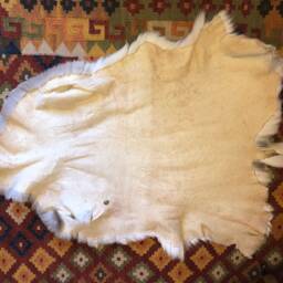 Deerhide Rug, Soft, Handmade, Boho, Fur, Leather - thumbnail 3