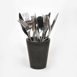 Modern Concrete Pencil Holder Desk Organizer, Bathroom Accessory - thumbnail 3