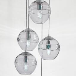 Clear Fiona Pendant Light Hand Blown Glass Made To Order - thumbnail 3