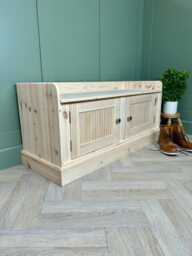 Hall Backless Bench, 4Ft Entry Hallway Shoe Cupboard Or Window Seat