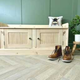 Hall Backless Bench, 4Ft Entry Hallway Shoe Cupboard Or Window Seat - thumbnail 2