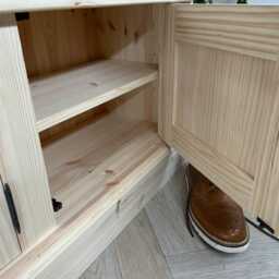 Hall Backless Bench, 4Ft Entry Hallway Shoe Cupboard Or Window Seat - thumbnail 4