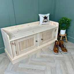 Hall Backless Bench, 4Ft Entry Hallway Shoe Cupboard Or Window Seat - thumbnail 3