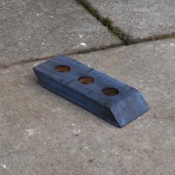 Reclaimed Oak, Wooden Candle, Tea Light Holder, Blue - thumbnail 2