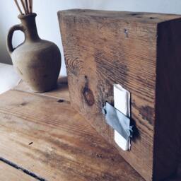 Handmade Photo Frame - Reclaimed Wood 60Th Birthday Gift Bespoke Personalised Family One Of A Kind Freestanding - thumbnail 3