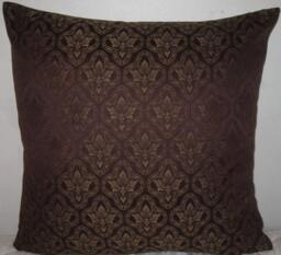 "Bronze Floral Decorative Pillow Cover-20""x20"