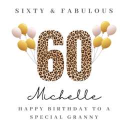 Personalised Granny 60Th Birthday Candle Gift Card Hamper Cards B - thumbnail 4