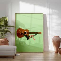 Music Print, Poster, Retro Gift, Wall Art, Gift For Lover, Musician, Vintage Art - thumbnail 2