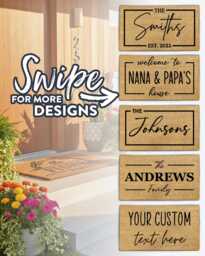 Personalized Doormat - Best Selling Your Custom Design Welcome Mat New Home Gift Housewarming - thumbnail 1