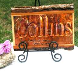 Custom Copper Wood Namer Sign, Personalized Gift, Wall Hanging, Housewares, 7 Year Anniversary, Valentine Gift Idea, Adventurer's Guild - thumbnail 3