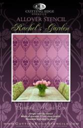 Rachel's Garden Allover Wall Stencil - Reusable Stencils For Diy Home Decor. Better Than Wallpaper - thumbnail 4