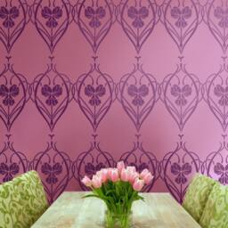 Rachel's Garden Allover Wall Stencil - Reusable Stencils For Diy Home Decor. Better Than Wallpaper - thumbnail 2
