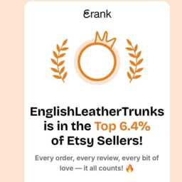 English Handmade Luxury Leather Chest - Coffee Table Room Decor Drawer - thumbnail 4