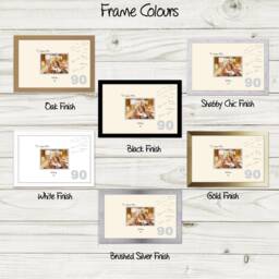 90Th Photo Frame Word Birthday Special Gift 7x5Sign-696D By Photos in A Word - thumbnail 2