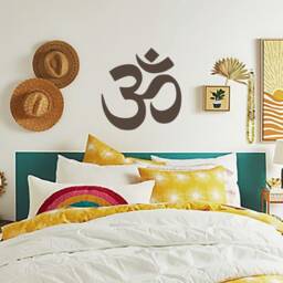 Om Symbol Vinyl Wall Decal Removable Yoga Studio Decor - thumbnail 3