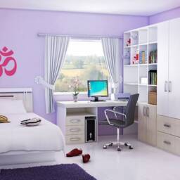 Om Symbol Vinyl Wall Decal Removable Yoga Studio Decor - thumbnail 2