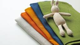 Linen Baby Blanket Organic Gift Personalized Newborn Swaddle With Name Baby Shower Girl - thumbnail 1