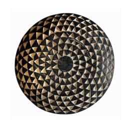 African Wood Shield - Wall Decor Authentic Cameroonian Bamileke Shields Wooden Wall Decor Hanging - thumbnail 1