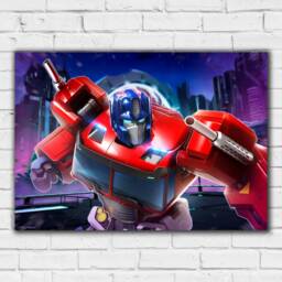 Transformers Print - Optimus Prime Night Time City Wall Art Poster - thumbnail 2