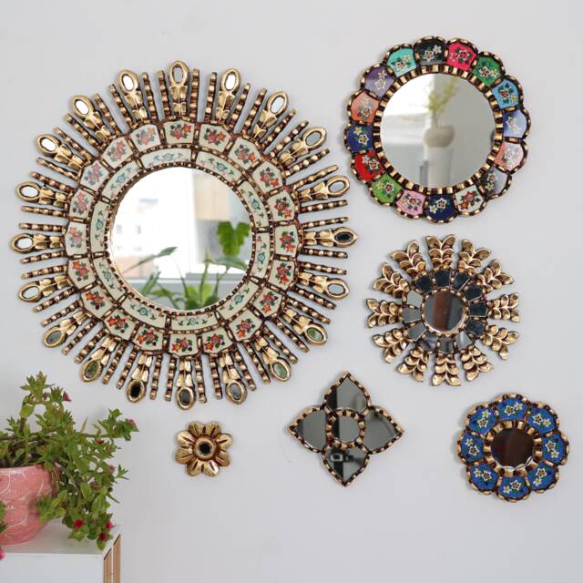 "Peruvian Mirrors ""Rainbow Ivory Collection" - image 1
