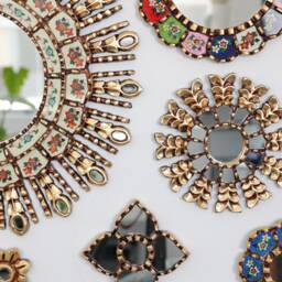 "Peruvian Mirrors ""Rainbow Ivory Collection" - thumbnail 3