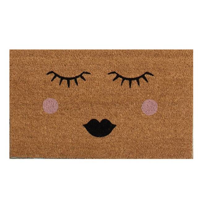 "Fun Abstract Girl Coir Door Mat ""Betty" - image 1