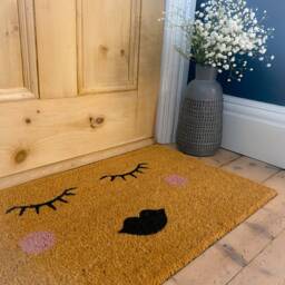 "Fun Abstract Girl Coir Door Mat ""Betty" - thumbnail 2
