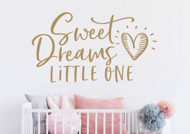 Sweet Dreams Little One Wall Decal, Nursery Decal Girl, Dreams Nursery - image 1