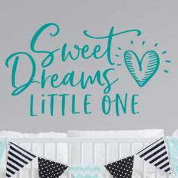 Sweet Dreams Little One Wall Decal, Nursery Decal Girl, Dreams Nursery - thumbnail 3
