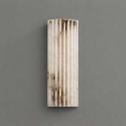 Handcrafted Alabaster Brass Wall Sconce - Modern Stone Light Luxury Fluted Natural Marble Lighting - thumbnail 2