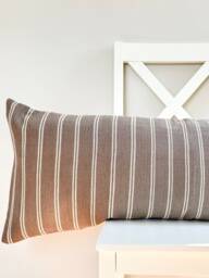 Grey Dot Block Print Mudcloth Hmong Pillow Case - thumbnail 1
