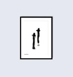 Framed Print, Black Print, & White Scandinavian, Minimalist , Modern Art, Valentines Day Gift, Bedroom Decor, Wall Art Prints - thumbnail 1