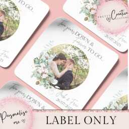 Personalised 2nd Anniversary Candle Two Years Down Forever To Go, Second Wedding Gift Set, Cotton Anniversary Scented Photo Card - thumbnail 2