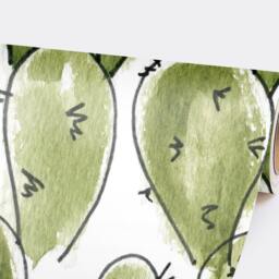 Cartoon Mexican Cactus Wallpaper, Removable Wall Mural, Greenery Watercolor Paper, Plant Boho Style, Classic #43 - thumbnail 3