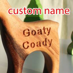 Handmade Wooden Elephant Toy Organic Wood Animal Play, Personalized - thumbnail 4