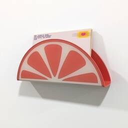 Grapefruit Slice Acrylic Wall Mail Holder - thumbnail 2