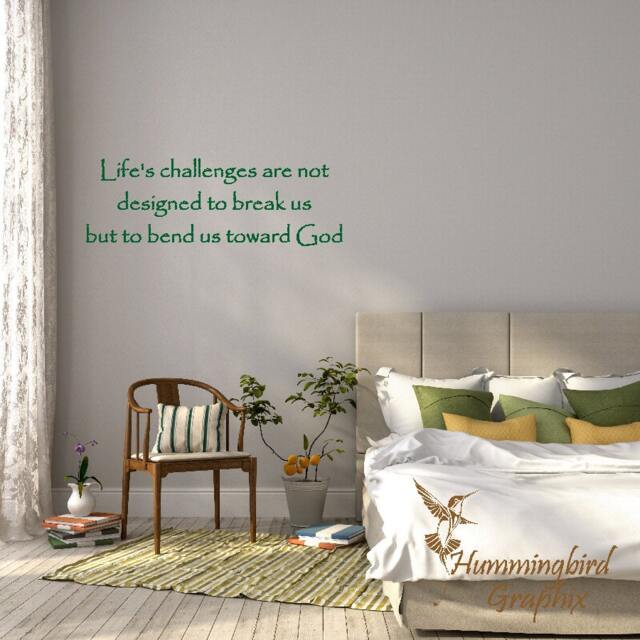 Life's Challenges Wall Decal Bend Us Toward God Vinyl Quote - image 1