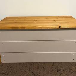 Country Style Ottoman Shoe Storage Box Seat Bench Chest Truffle Pine Oak Solid Wood - thumbnail 2