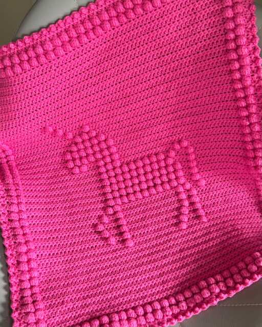 Handmade Baby Blanket Unicorn Design - image 1
