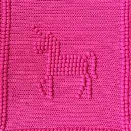 Handmade Baby Blanket Unicorn Design - thumbnail 2