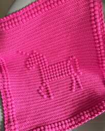 Handmade Baby Blanket Unicorn Design - thumbnail 1