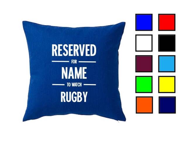 Personalised Rugby Cushion Cover