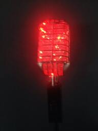 Handmade Retro Microphone Lamp Led Accent Light, Music Decor - thumbnail 2