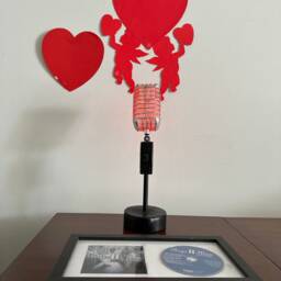 Handmade Retro Microphone Lamp Led Accent Light, Music Decor - thumbnail 3