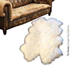 Faux Fur Sheepskin Rug - Shag Accent Rug, Animal Friendly - thumbnail 1